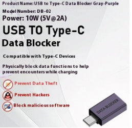 Notebook Phone Data Shielding USB Male To Type-C Female Adapter